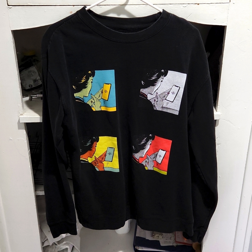 Large DJ Shadow limited Pullover in Black